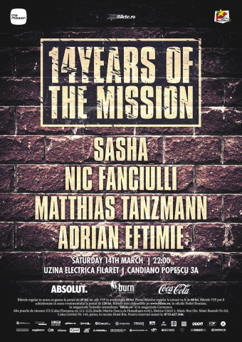 14 Years Of The Mission - Sasha, Matthias Tanzmann, Nic Fanciulli, Adrian Eftimie