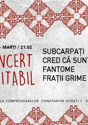 Concert Caritabil: Subcarpati, Cred Ca Sunt Extraterestru, Fratii Grime & Fantome
