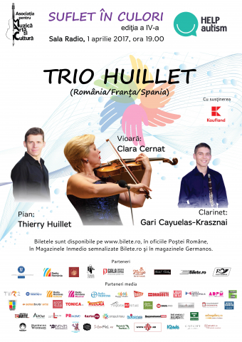 Suflet in Culori: Trio Huillet - concert caritabil