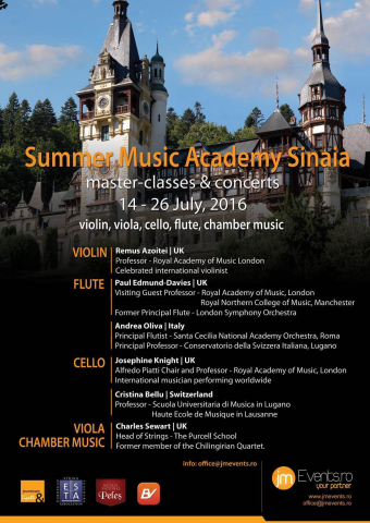 Summer Music Academy Sinaia 2016