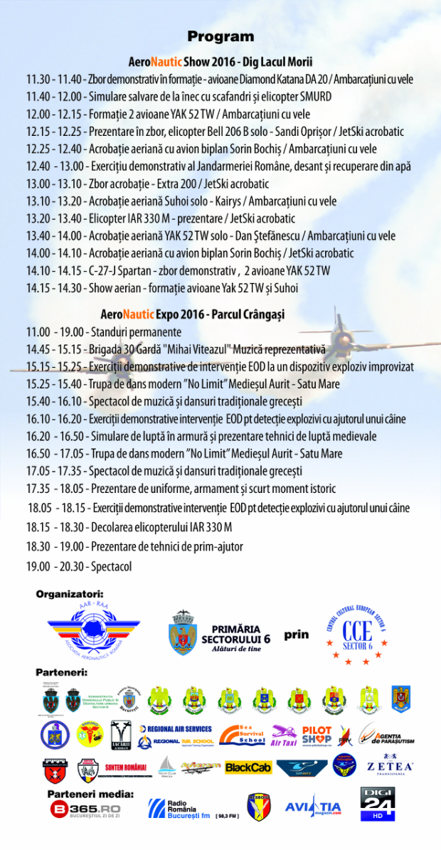 program aeronautic show lacul morii parcul crangasi bucuresti