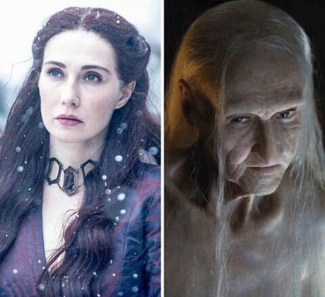 melisandre young old game of thrones 2016